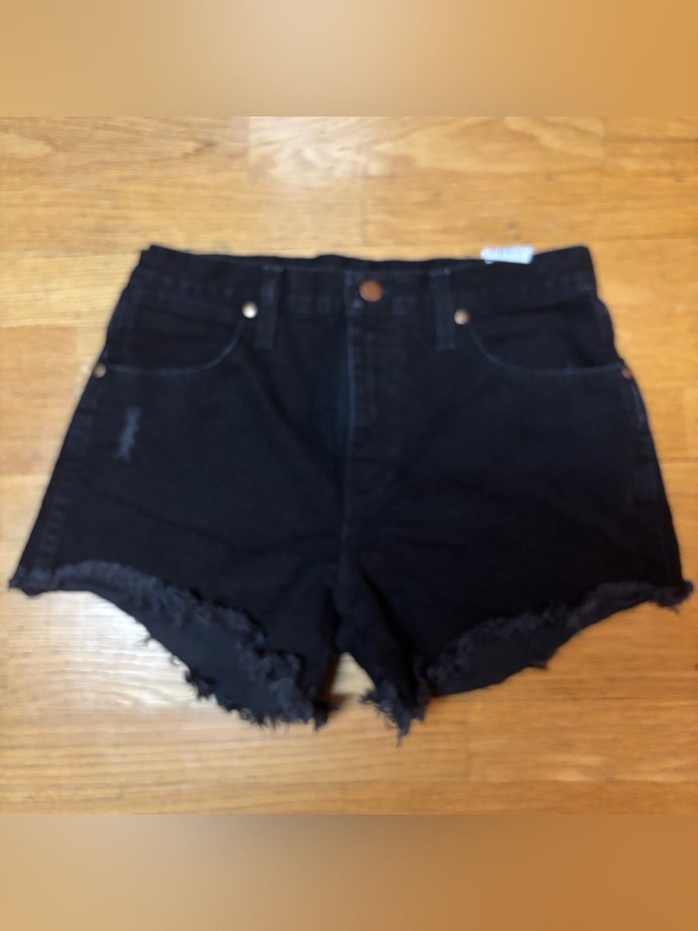 Wrangler DIY  Boho Festival Western Coastal Cowgirl Cutoff Jean Shorts 28